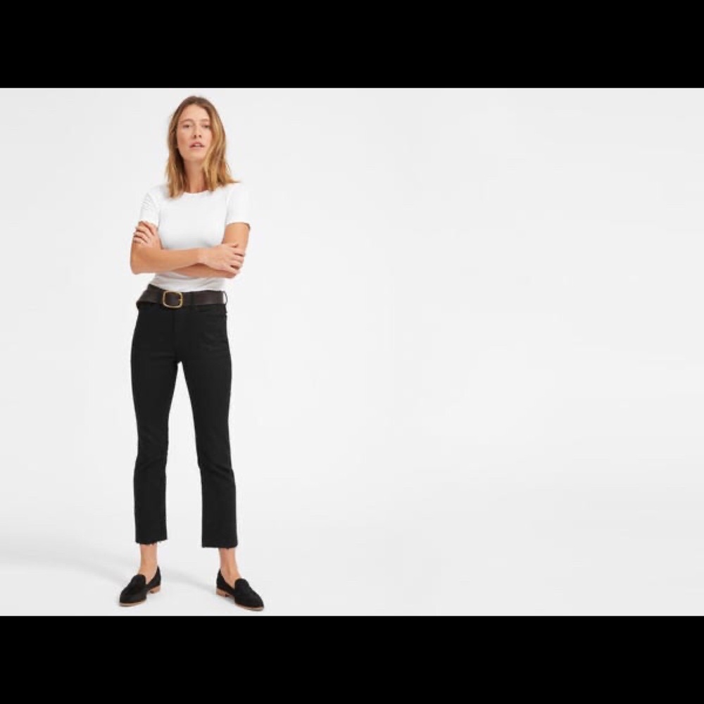 Everlane kick crop jeans
